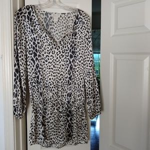 Silk Animal Print Tunic Size S/P